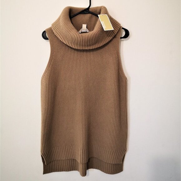 Michael Kors Sweaters - MICHAEL KORS Sleeveless Wool and Cashmere Turtleneck Sweater Size Medium